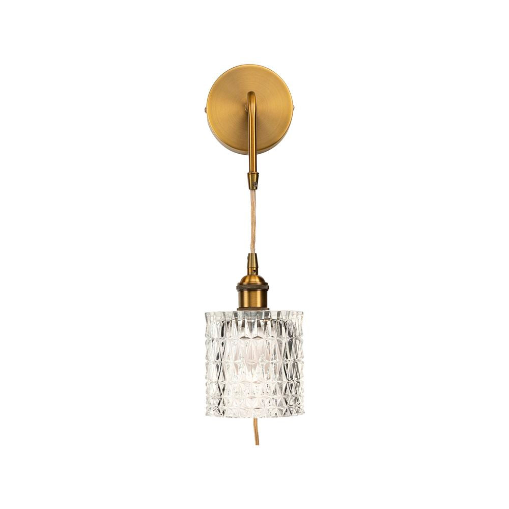 Bloomsbury DIY Vintage Style Wall Light Brass - 21736/12