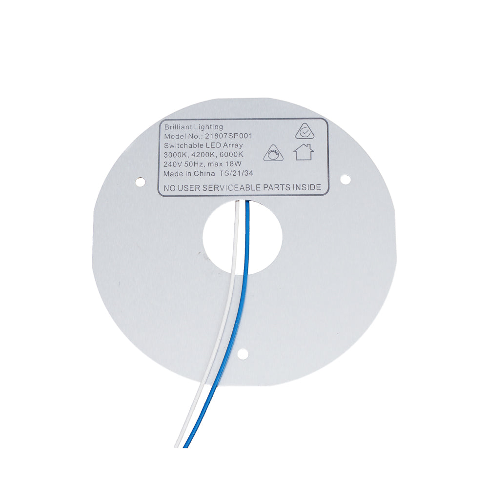 Brilliant 18W LED Ceiling Fan Dimmable Replacement Light Panel / Tri-Colour - 21807SP001