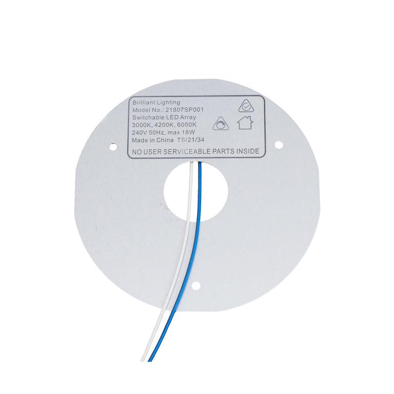 Brilliant 18W LED Ceiling Fan Dimmable Replacement Light Panel / Tri-Colour - 21807SP001