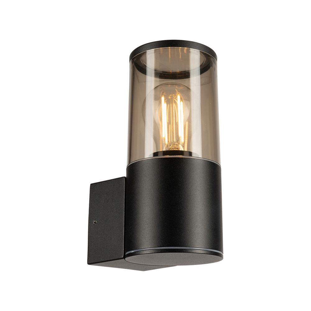 Denison 7W LED Fixed Exterior Wall Light Black / Warm White - 21814/06