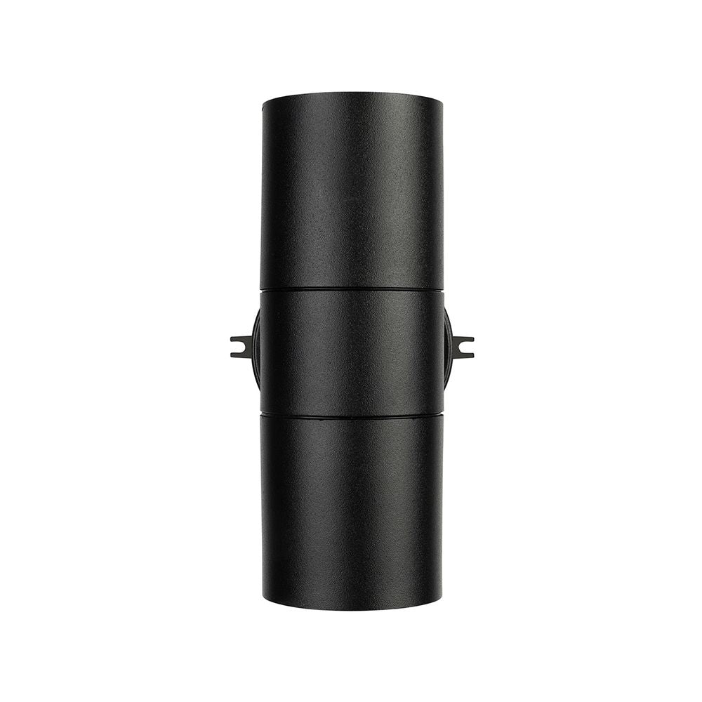 Tate 2 x 4W LED DIY Polycarbonate Up/Down Wall Light Black / Warm White - 21818/06