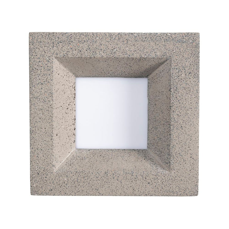 Sarno Concrete Terrazzo Cube Wall Light IP65 - 21828/08