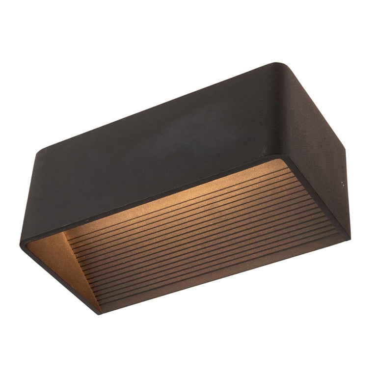 Lila 10W LED Wall Light Matt Black / Warm White - 21837/06