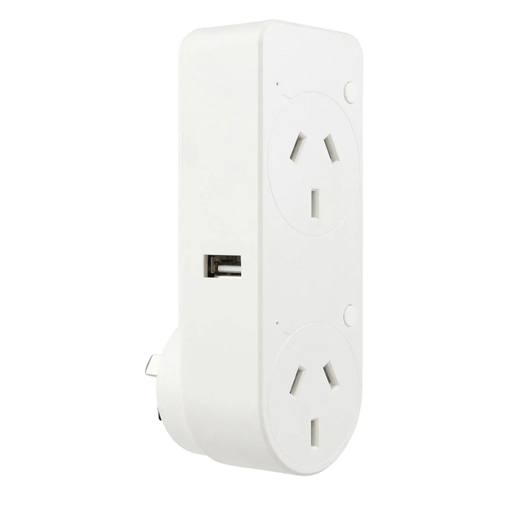 Smart Cannes Wi-Fi Double Plug with USB-A and USB-C Chargers - 21883/05