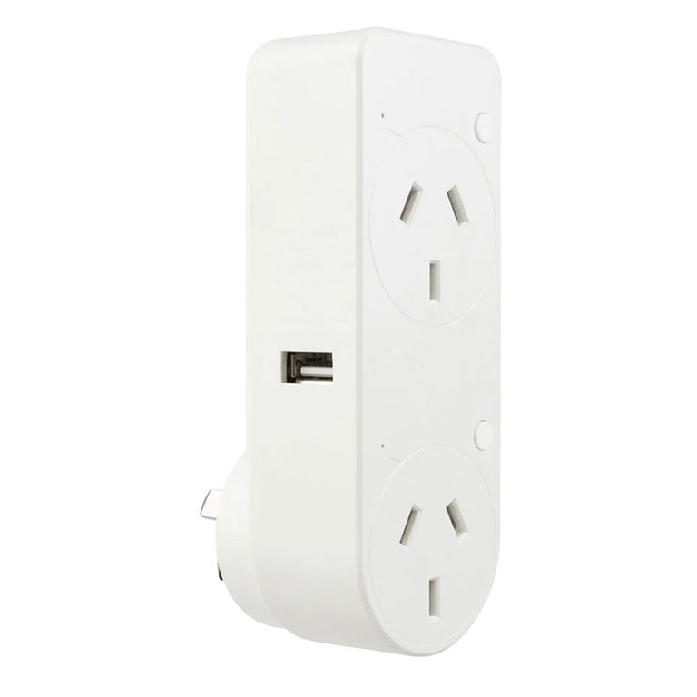 Smart Cannes Wi-Fi Double Plug with USB-A and USB-C Chargers - 21883/05