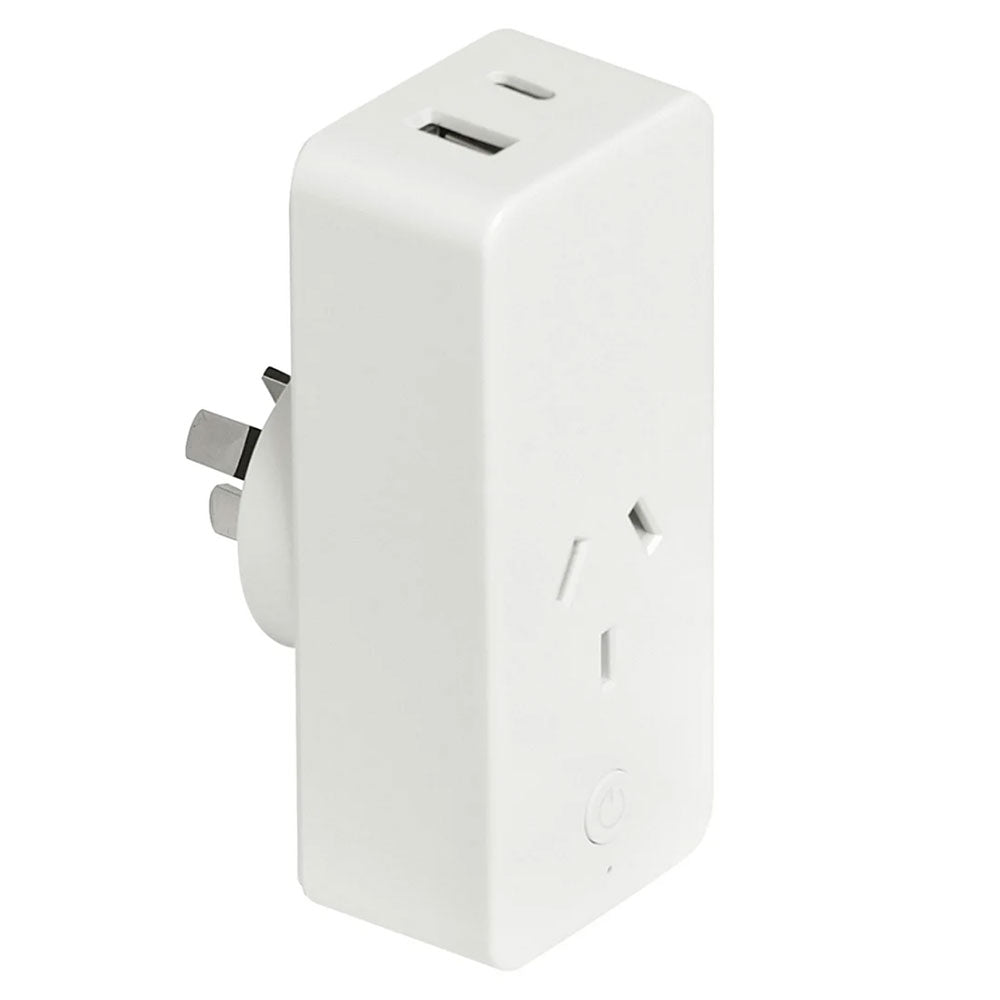 Smart Cannes Wi-Fi Single Plug with USB-A and USB-C Chargers - 21884/05