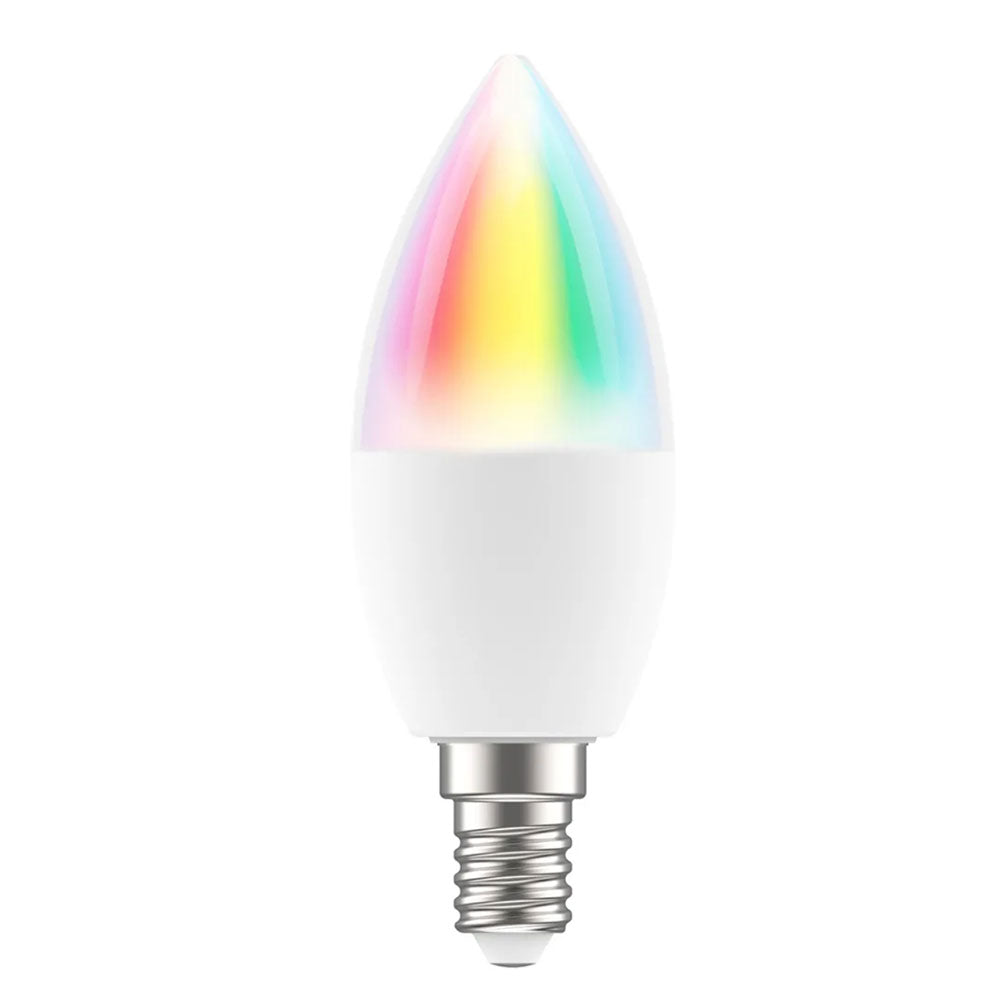 Smart Wi-Fi 4.5W E14 LED Candle RGB and CCT Biorhythm Globe - 21892