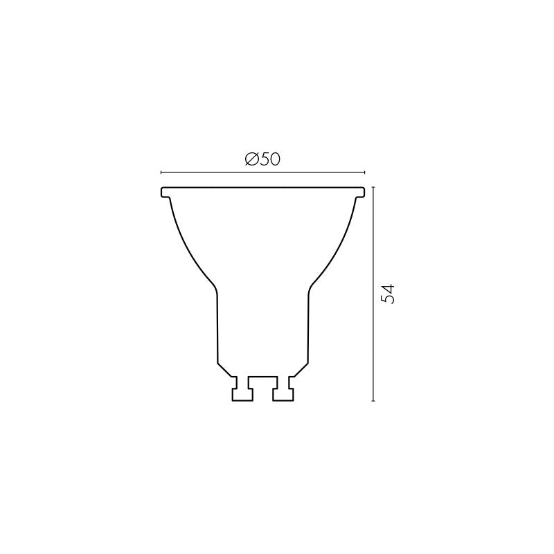 LED GU10 4W 240V Globe Cool White - 21710