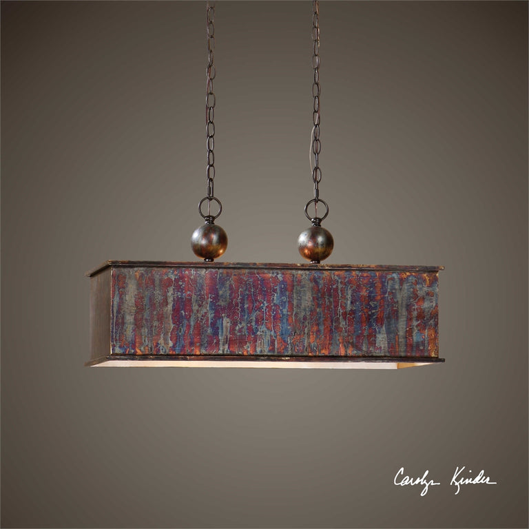 Albiano Rectangle 2 Light Pendant - 21922