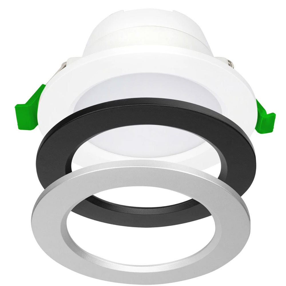 UNI TRIO 8W LED CCT Dimmable Downlight With Interchangeable Colour Trims - 21931/05