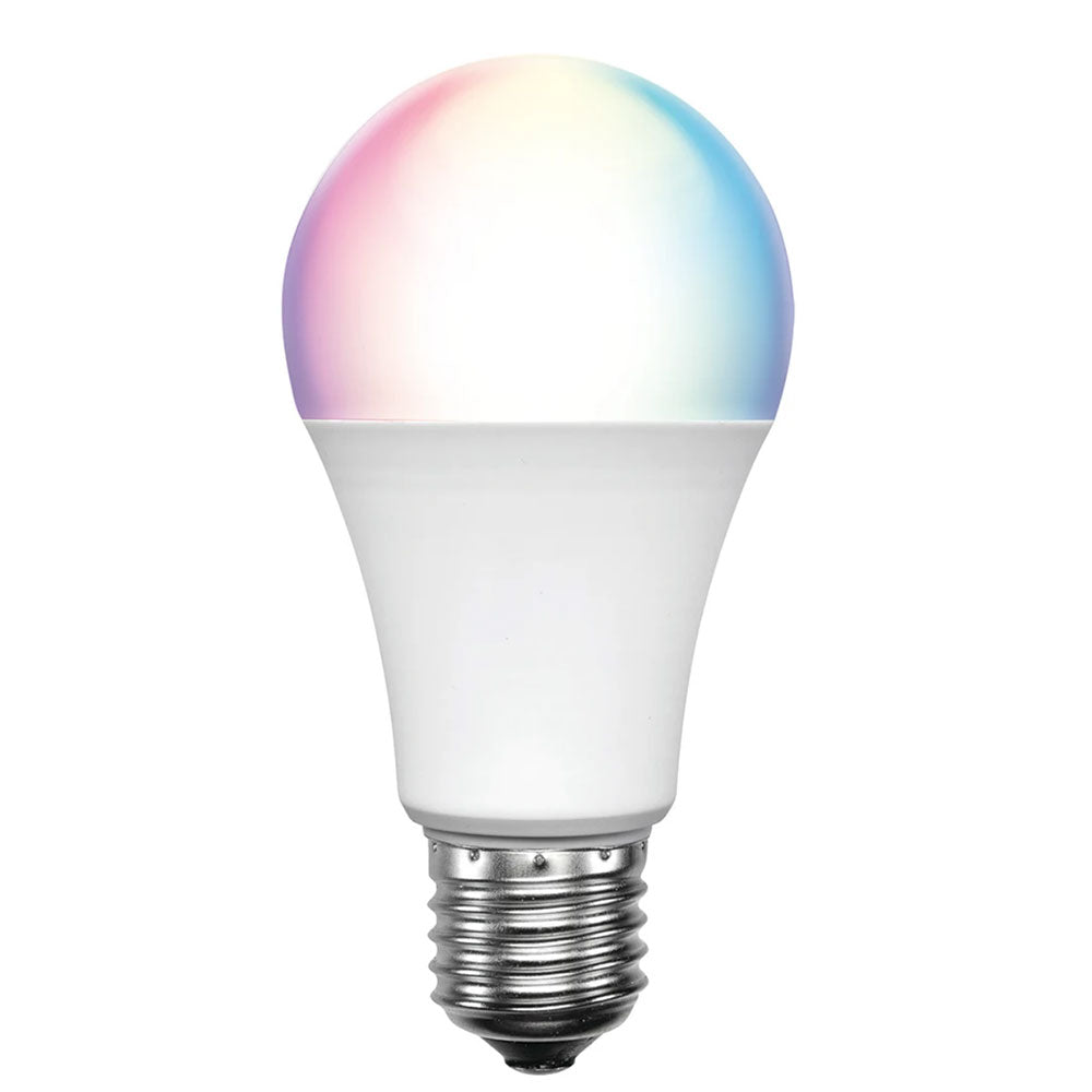 Smart Wi-Fi 9W E27 LED A60 RGB Plus Warm White Biorhythm Globe - 21958