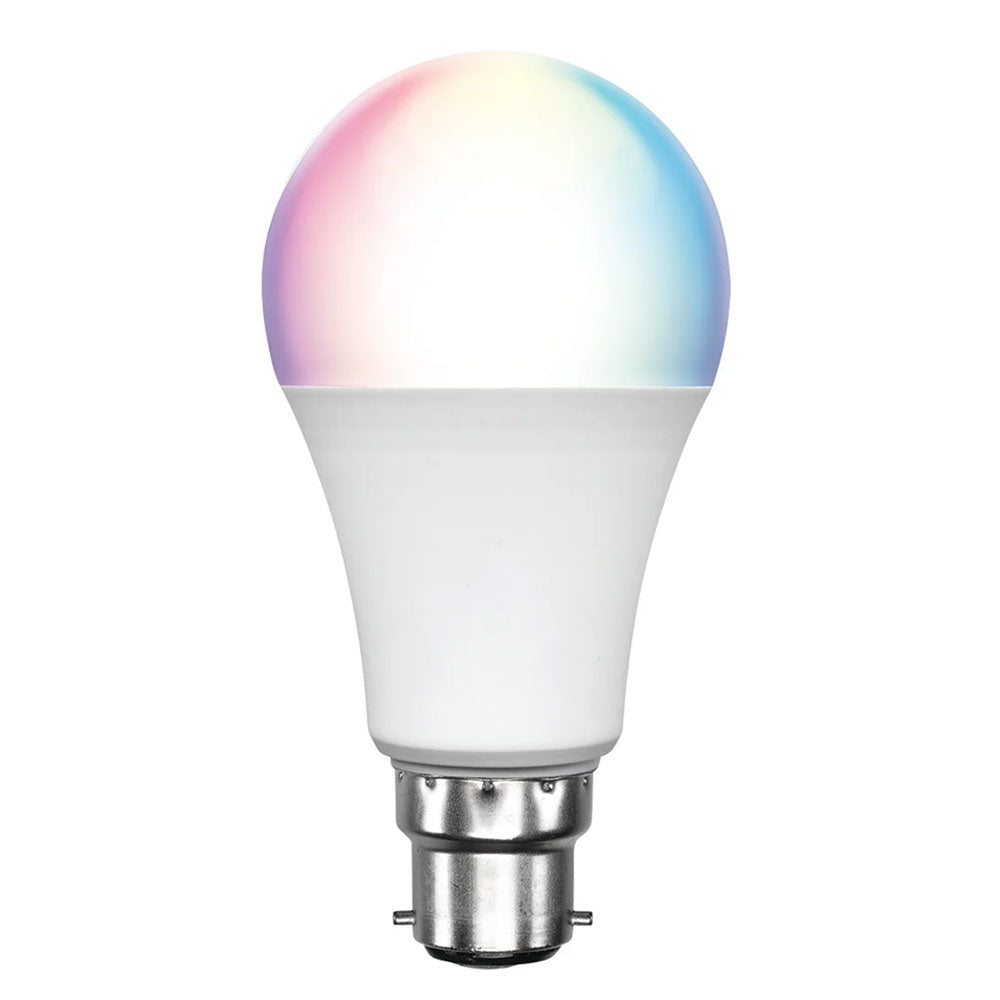 Smart Wi-Fi 9W B22 LED A60 RGB Plus Warm White Biorhythm Globe - 21959