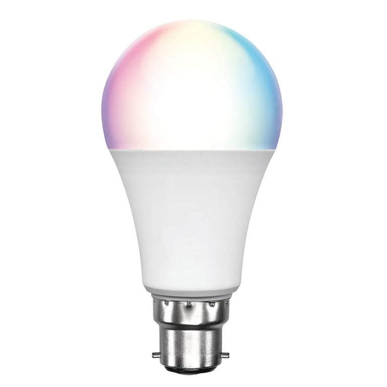 Smart Wi-Fi 9W B22 LED A60 RGB Plus Warm White Biorhythm Globe - 21959