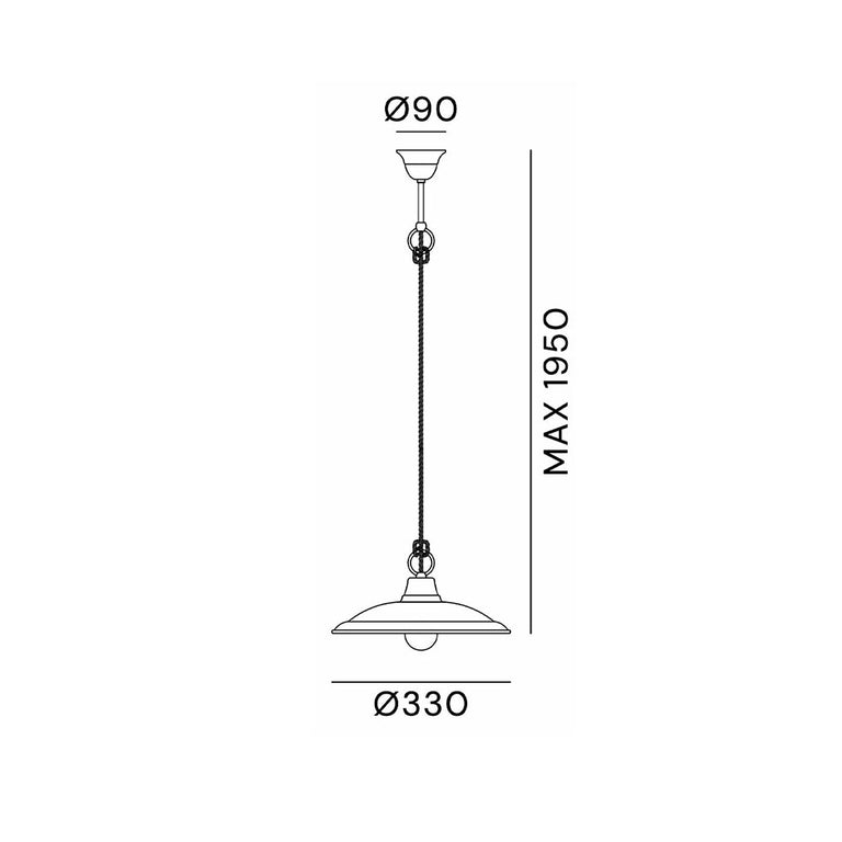 Barchessa Pendant Light - 220.11.OR