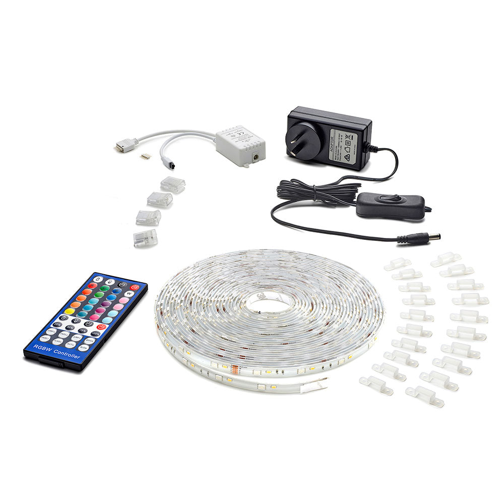 Pixel 36W 10 Meter LED Strip Light Kit RGB & Cool White IP65 - 22008