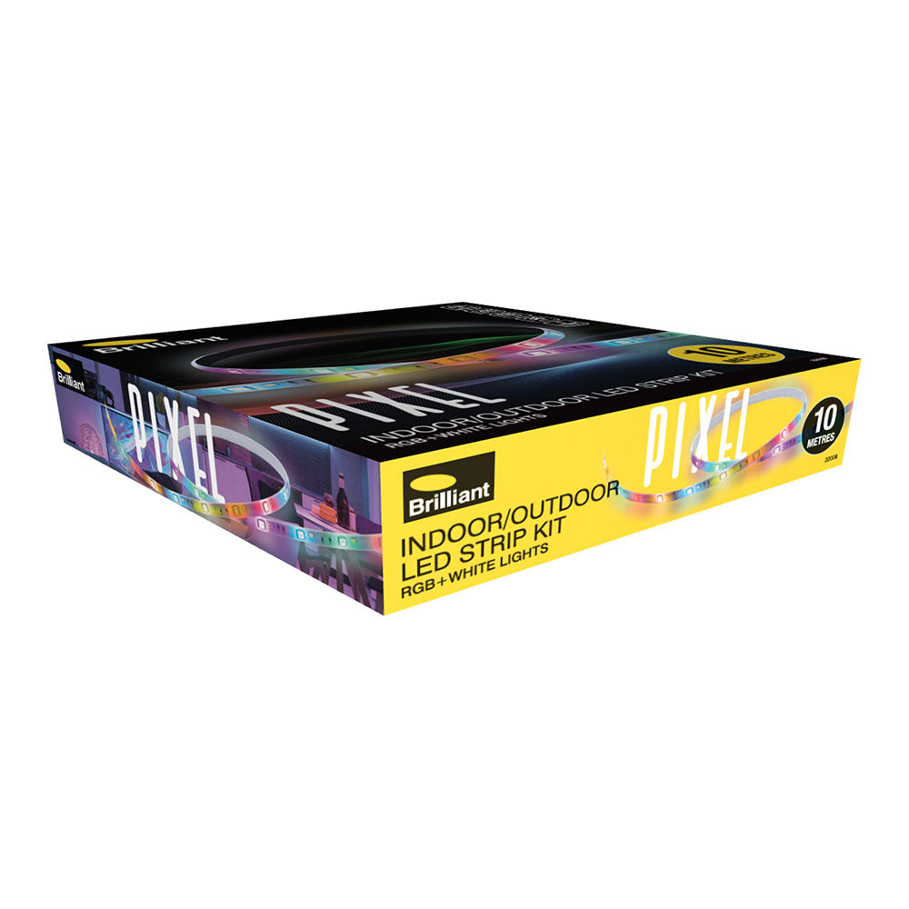 Pixel 36W 10 Meter LED Strip Light Kit RGB & Cool White IP65 - 22008