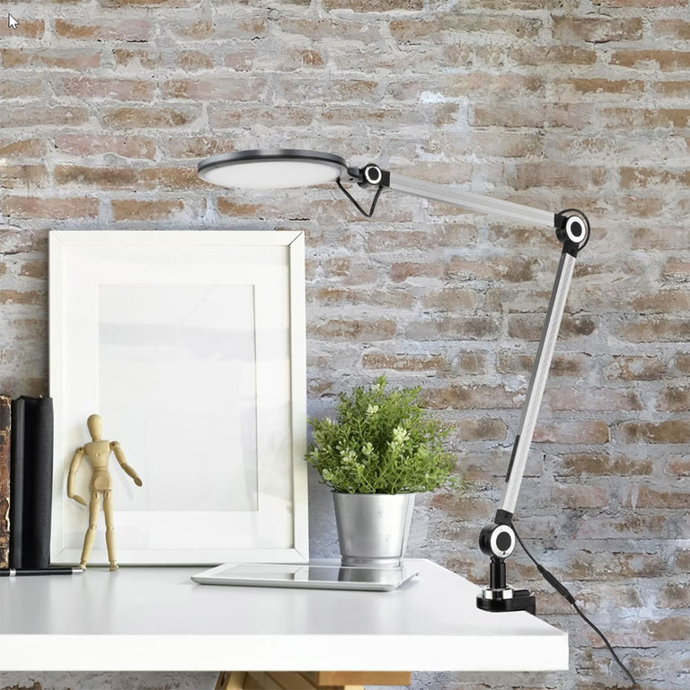Thrive 10W LED Tone Changing LED Adjustable Clamp Lamp Black / Tri-Colour - 22053/06