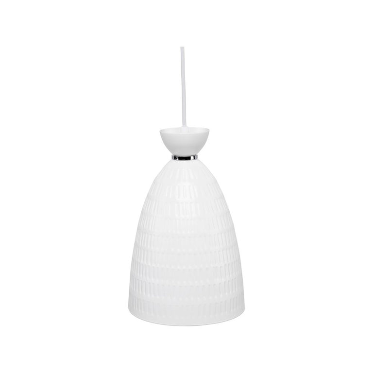 Minca DIY 16cm Detailed Metal Pendant Light White - 22055/05