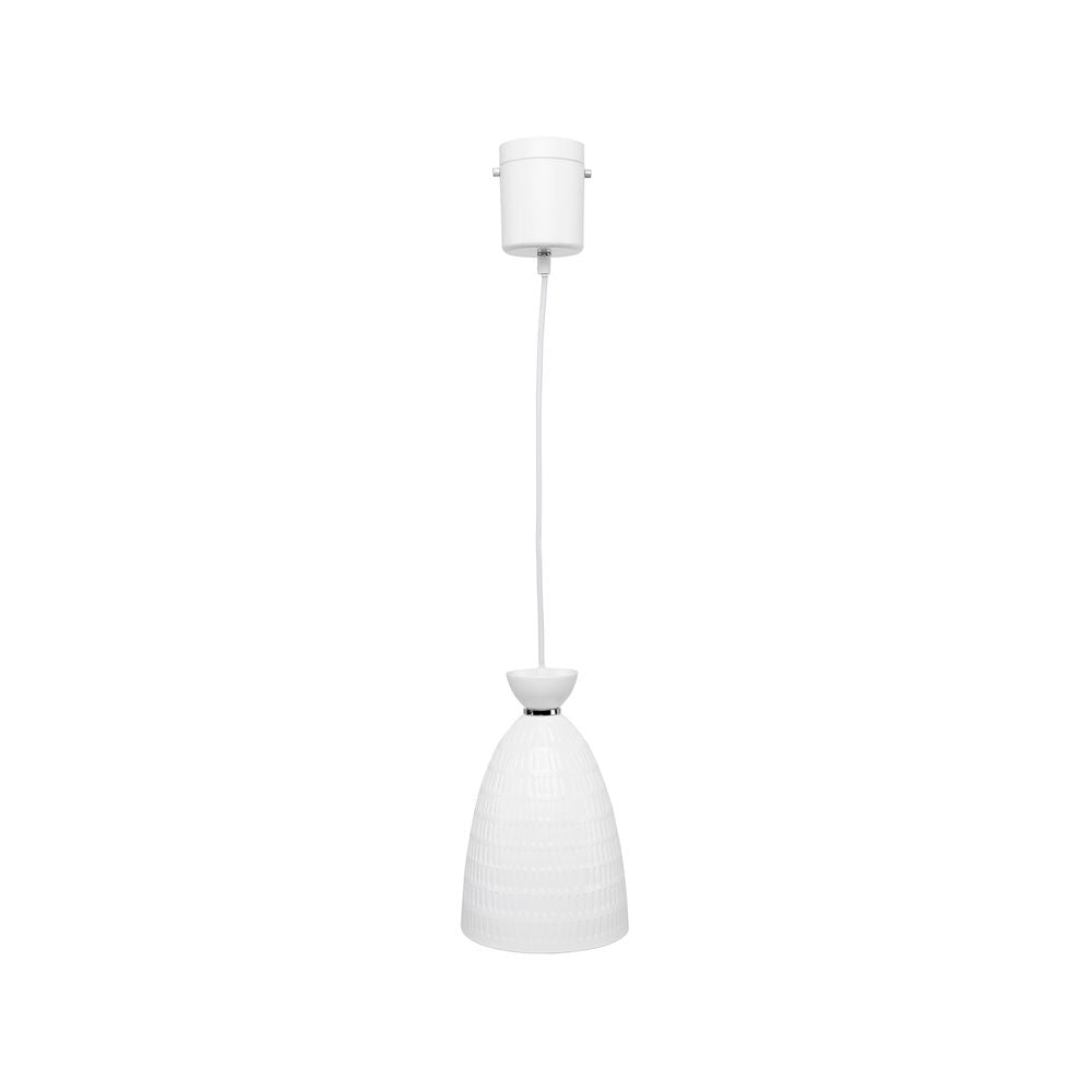 Minca DIY 16cm Detailed Metal Pendant Light White - 22055/05