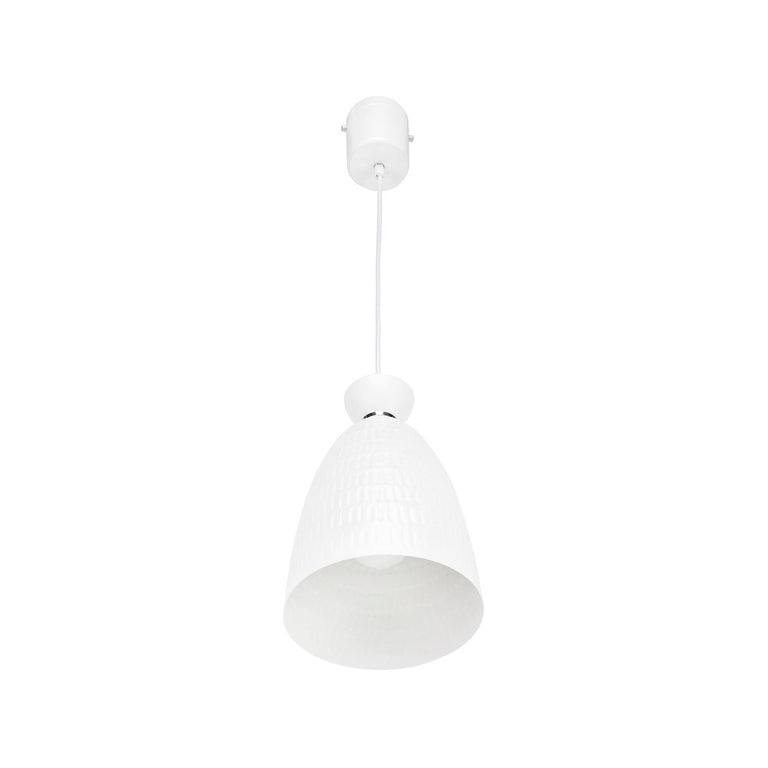 Minca DIY 16cm Detailed Metal Pendant Light White - 22055/05