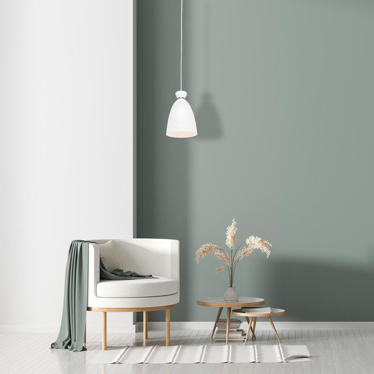 Minca DIY 16cm Detailed Metal Pendant Light White - 22055/05