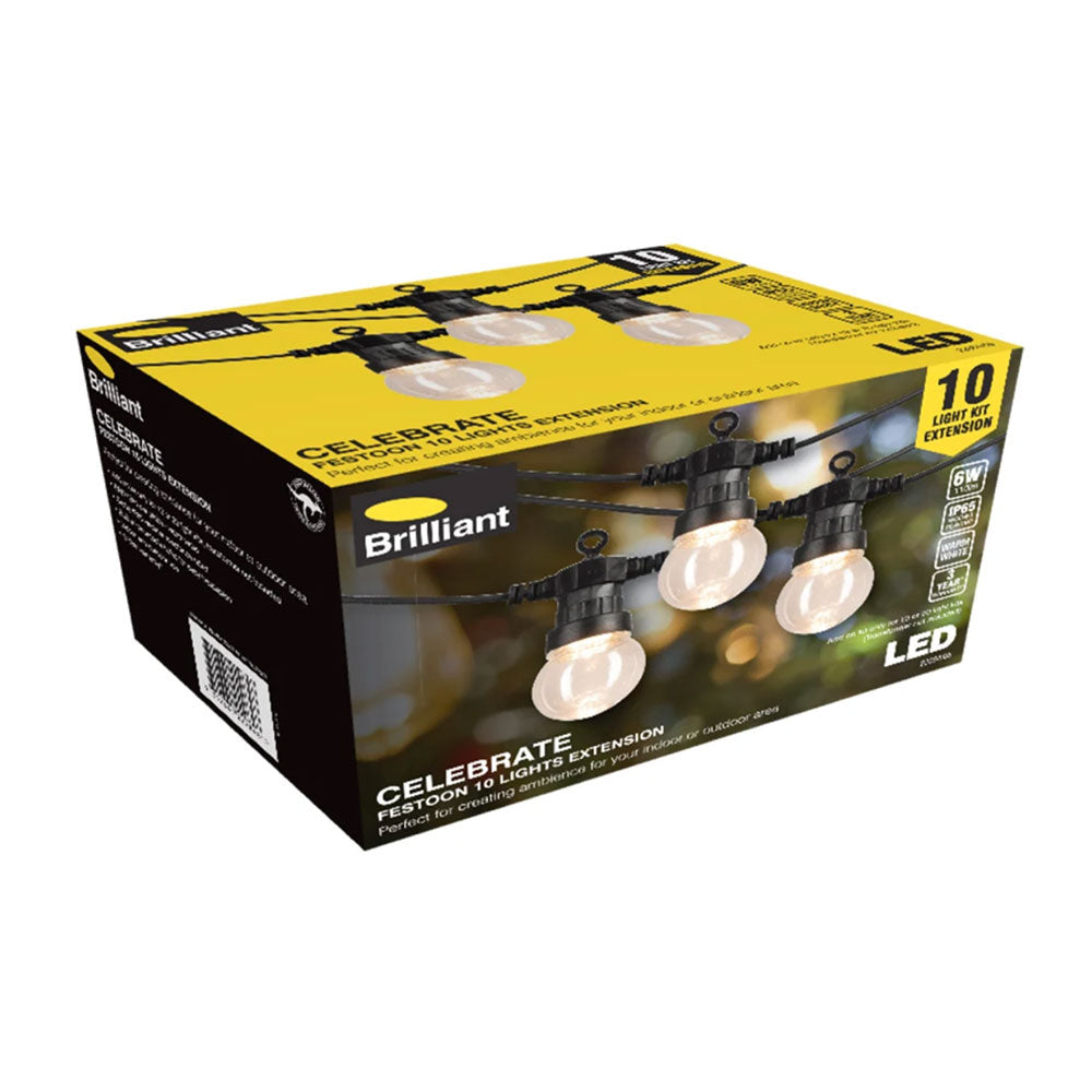Celebrate 10M LED Festoon String Extension 24V DC/Warm White - 22084/06