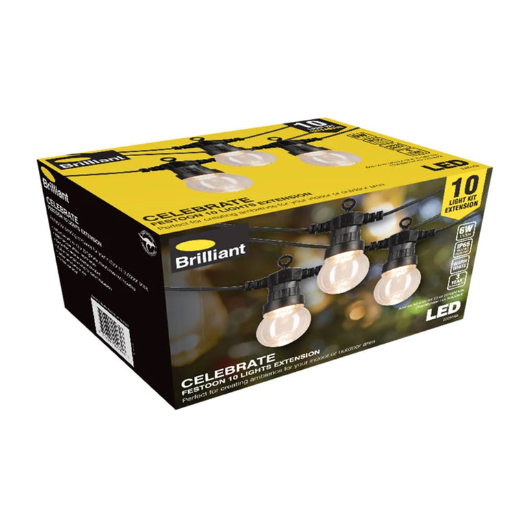 Celebrate 10M LED Festoon String Extension 24V DC/Warm White - 22084/06