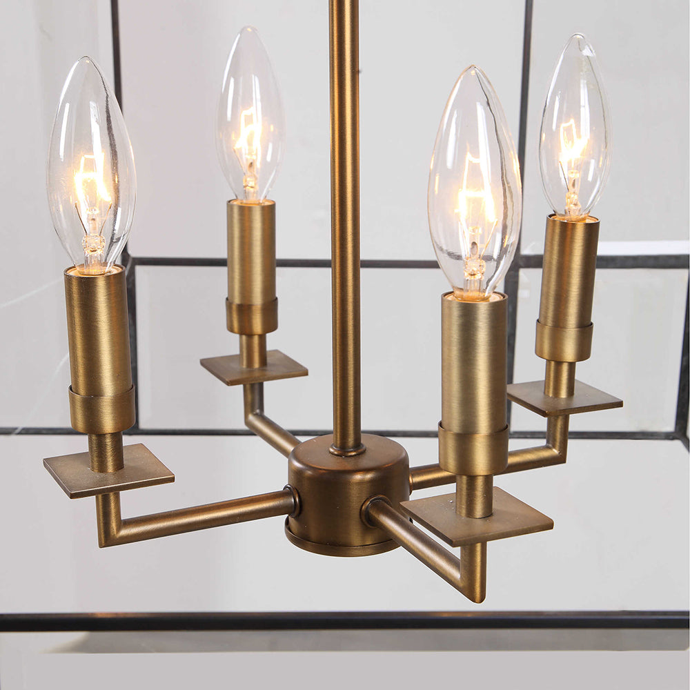 Romilly 4 Light Pendant Antique Brass - 22144