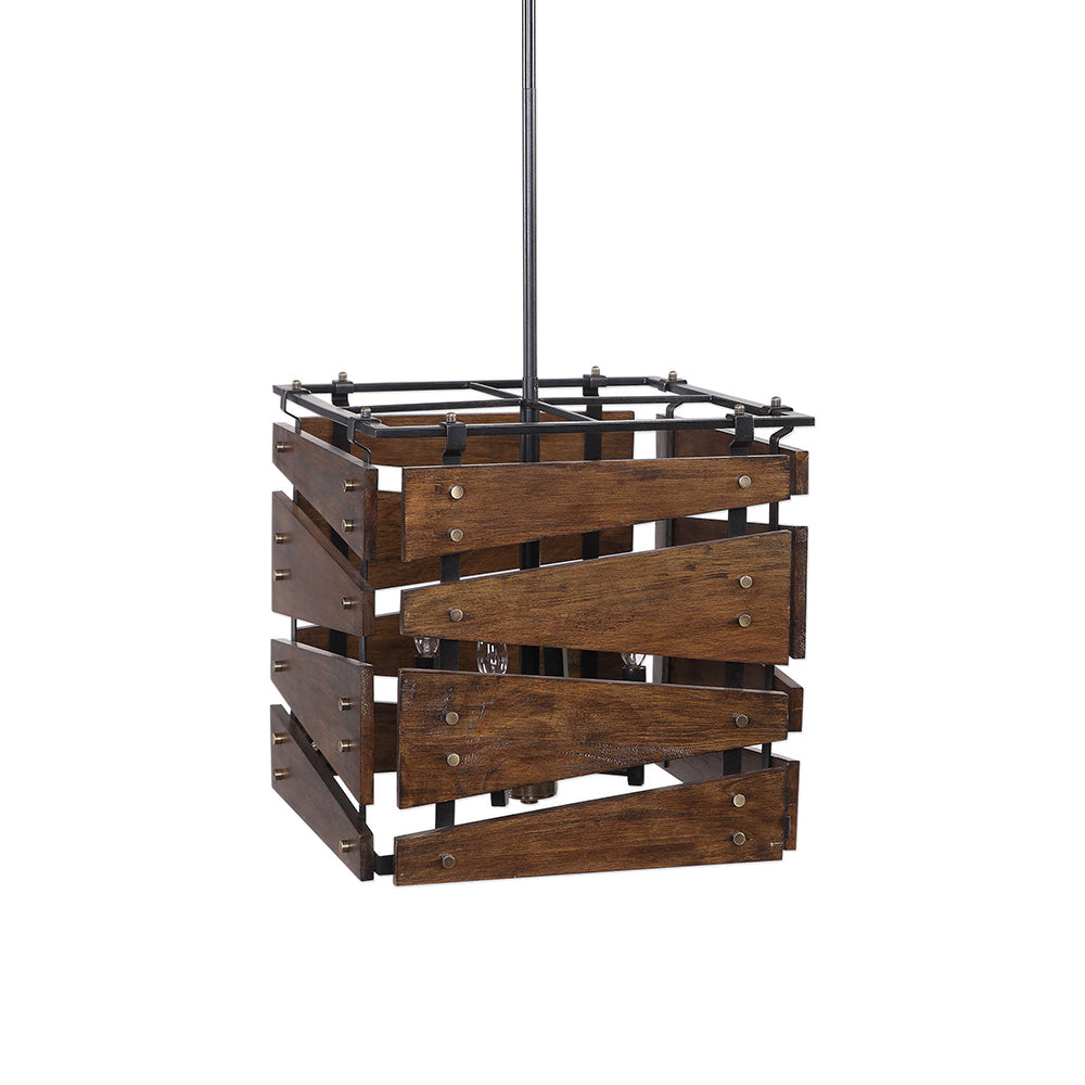Augie 4 Light Pendant Dark Bronze - 22153