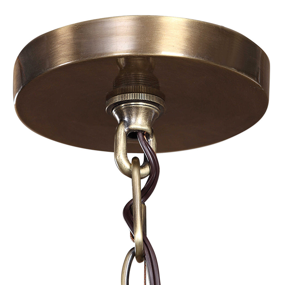 Clemmie 1 Light Pendant Antique Brass - 22154