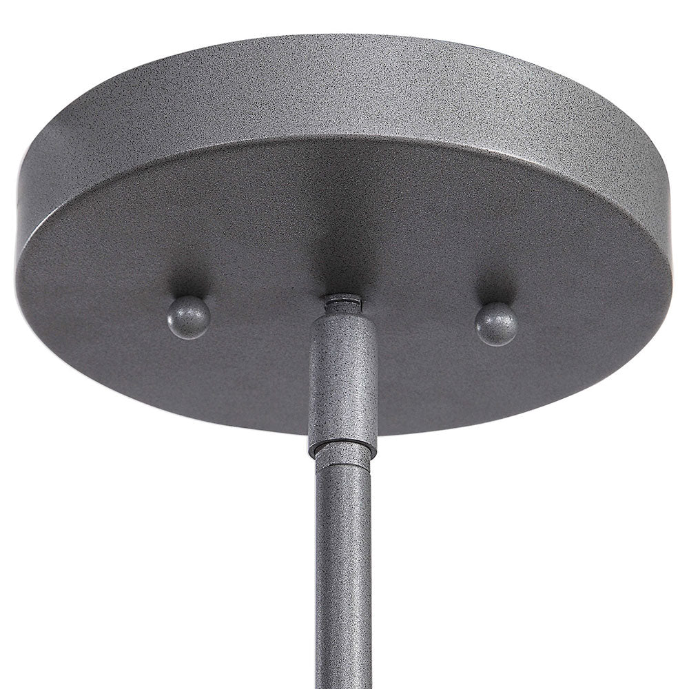 Elm 3 Light Outdoor Pendant Matt Silver - 22158