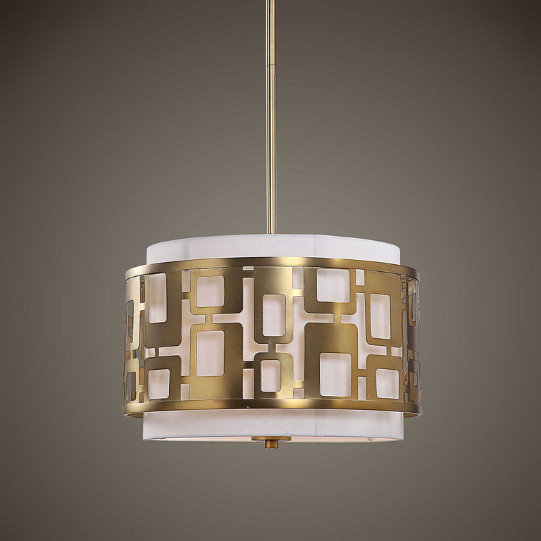 Vecta 3 Light Pendant Natural Brass - 22159