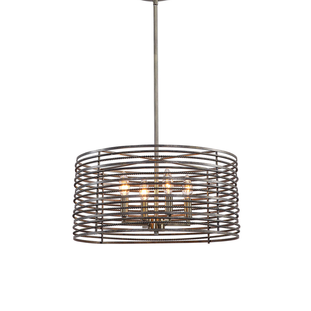 Braccialetto 4 Light Pendant Antique Brass - 22160