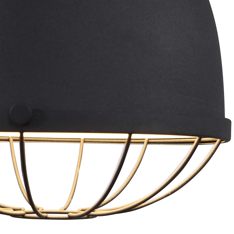 Dayton 1 Light Pendant Textured Black - 22163