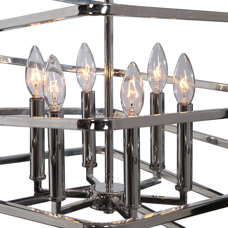 Coillir 6 Light Pendant Polished Nickel - 22164