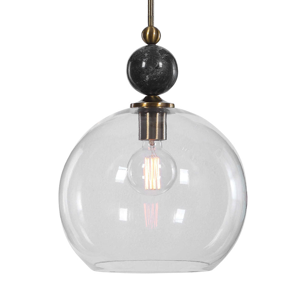 Medota 1 Light Pendant Aged Brass - 22176