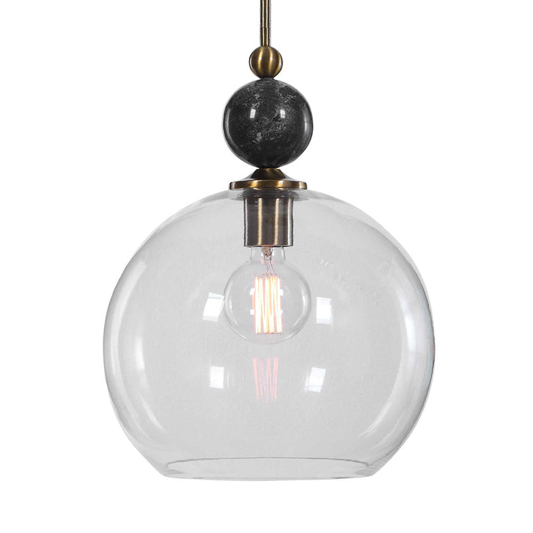 Medota 1 Light Pendant Aged Brass - 22176