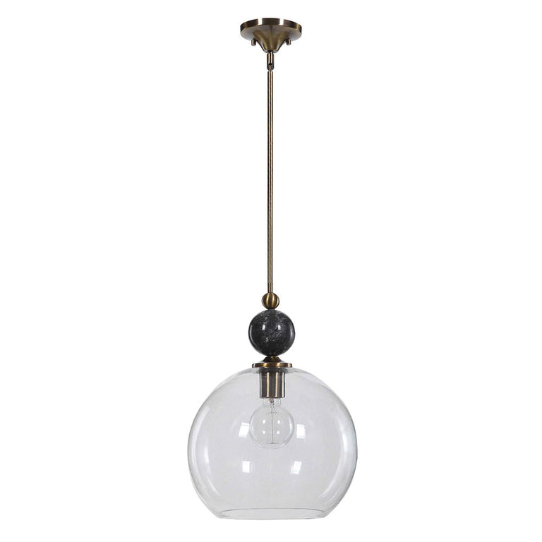 Medota 1 Light Pendant Aged Brass - 22176