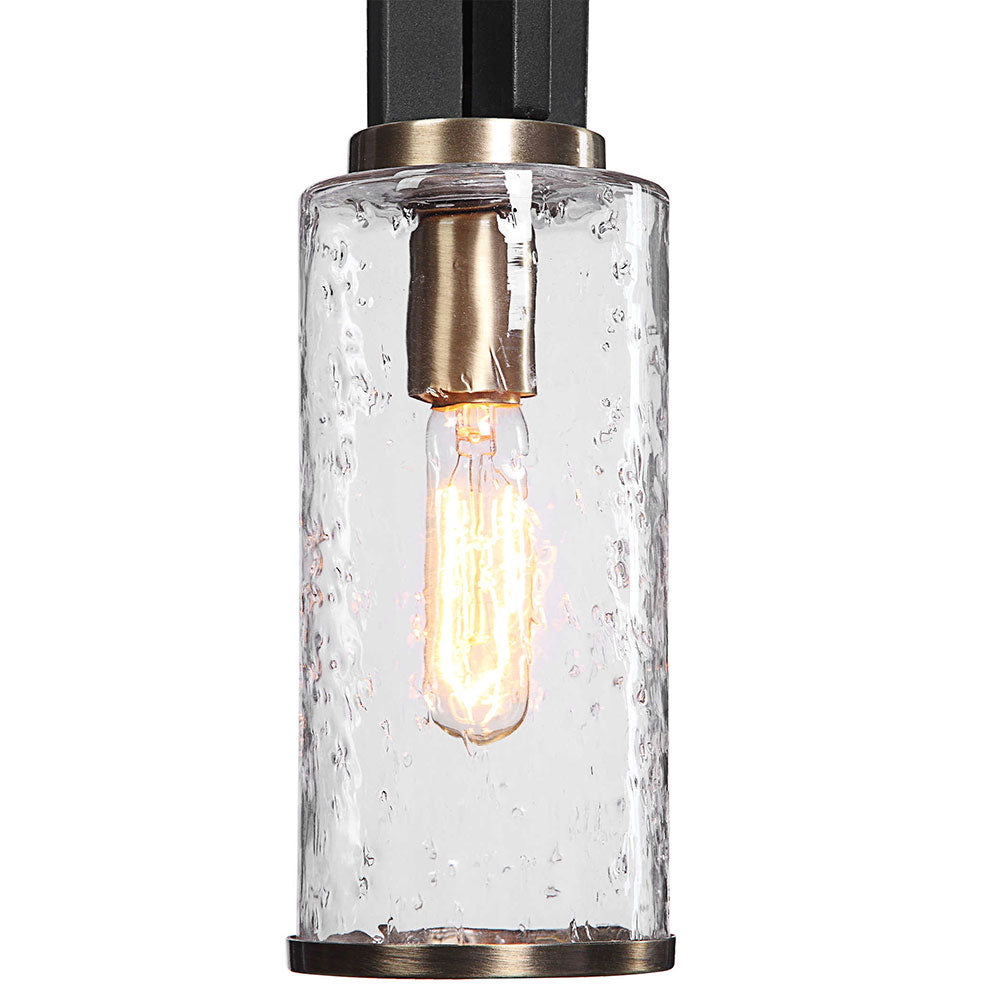 Jarsdel 1 Light Pendant Matt Black - 22191