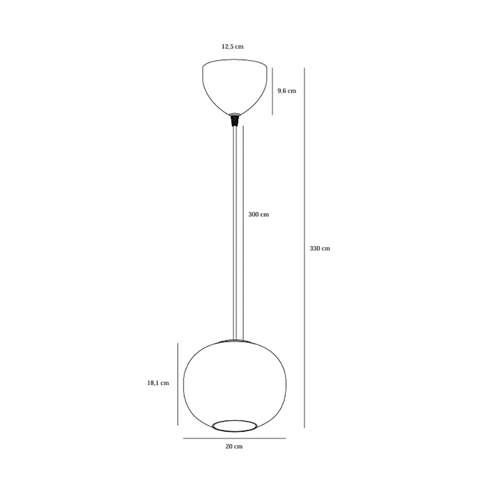 Navone 30 Pendant Opal White - 2220443001