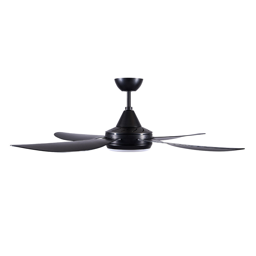 Vector III 52" AC Ceiling Fan With 18W Dimmable LED Light Black / Tri-Colour - 22293/06