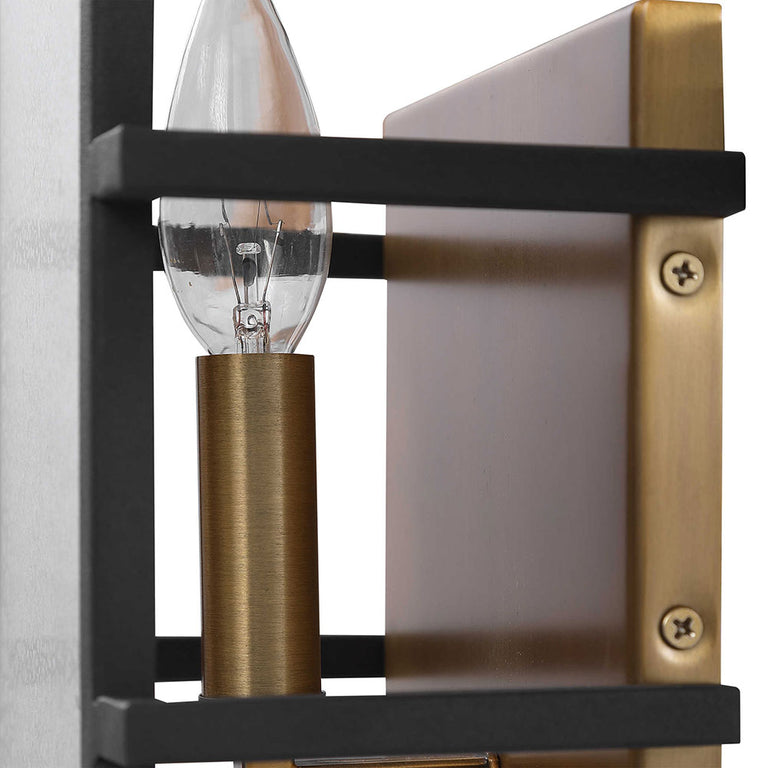 Holmes 1 Light Wall Sconce Antique Brass - 22540