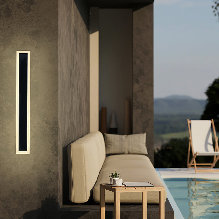 Hendrik 15W LED Wall Light Black / Cool White - 22545/06