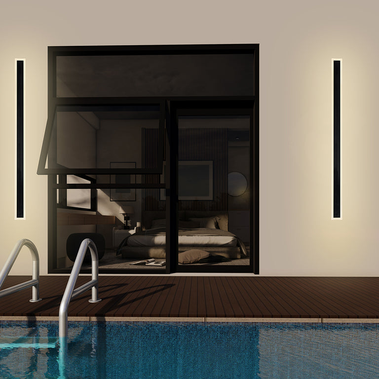 Hendrik 22W LED Wall Light Black / Cool White - 22546/06