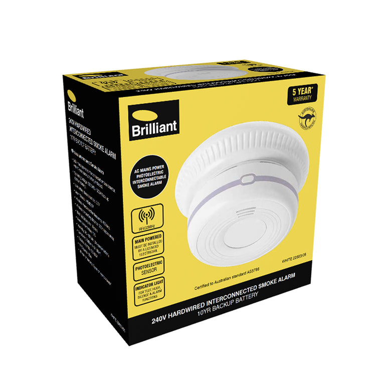 Smart WIFI Interconnected Smoke Alarm White - 22653/05