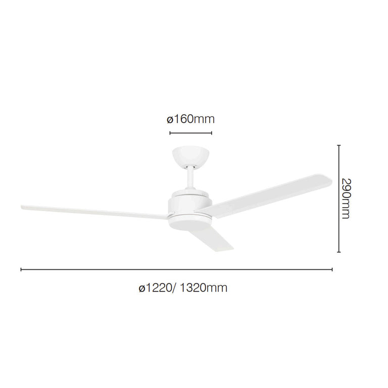 Solana 52" AC Ceiling Fan Matt White - 22761/05