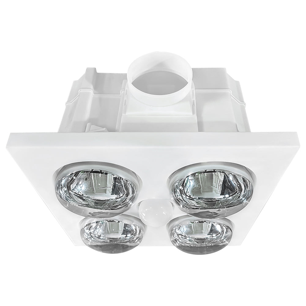 Magma 4 Light DC 3-In-1 Bathroom Mate Matt White / Tri-Colour - 22780/05