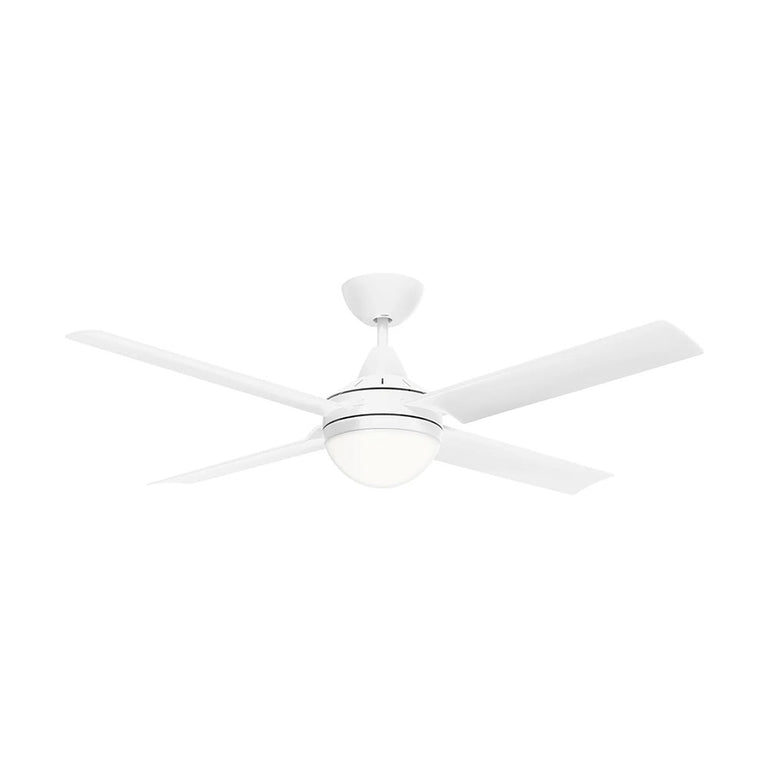 Cairns 48" AC Ceiling Fan With B22 Light Matt White - 22878/05