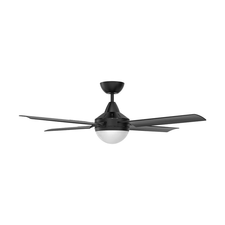 Cairns 48" AC Ceiling Fan With B22 Light Matt Black - 22878/06