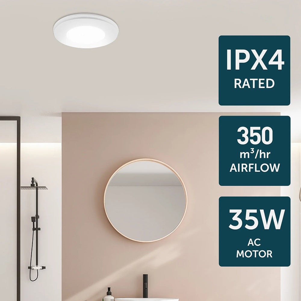 Talon Promax Round 270mm Exhaust Fan With Light - 22890/05